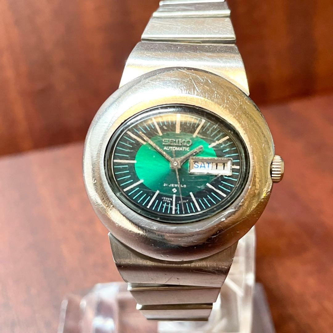 SEIKO 2706-7020 Automatic Date Watch wrist 16cm/6.3in No Box/Accessories