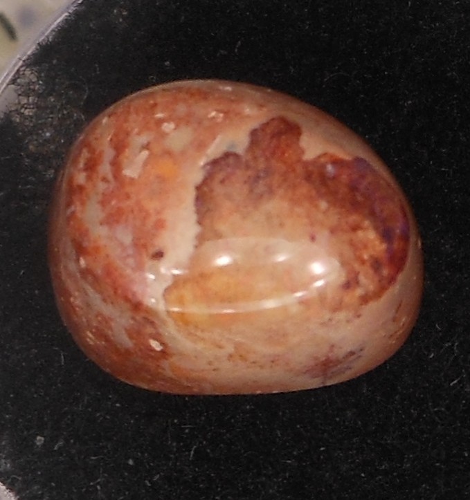 6.90ct Mexican Fire Opal 12.8mm x 10.5mm x 7.2mm in Host Rock Shaped Opal