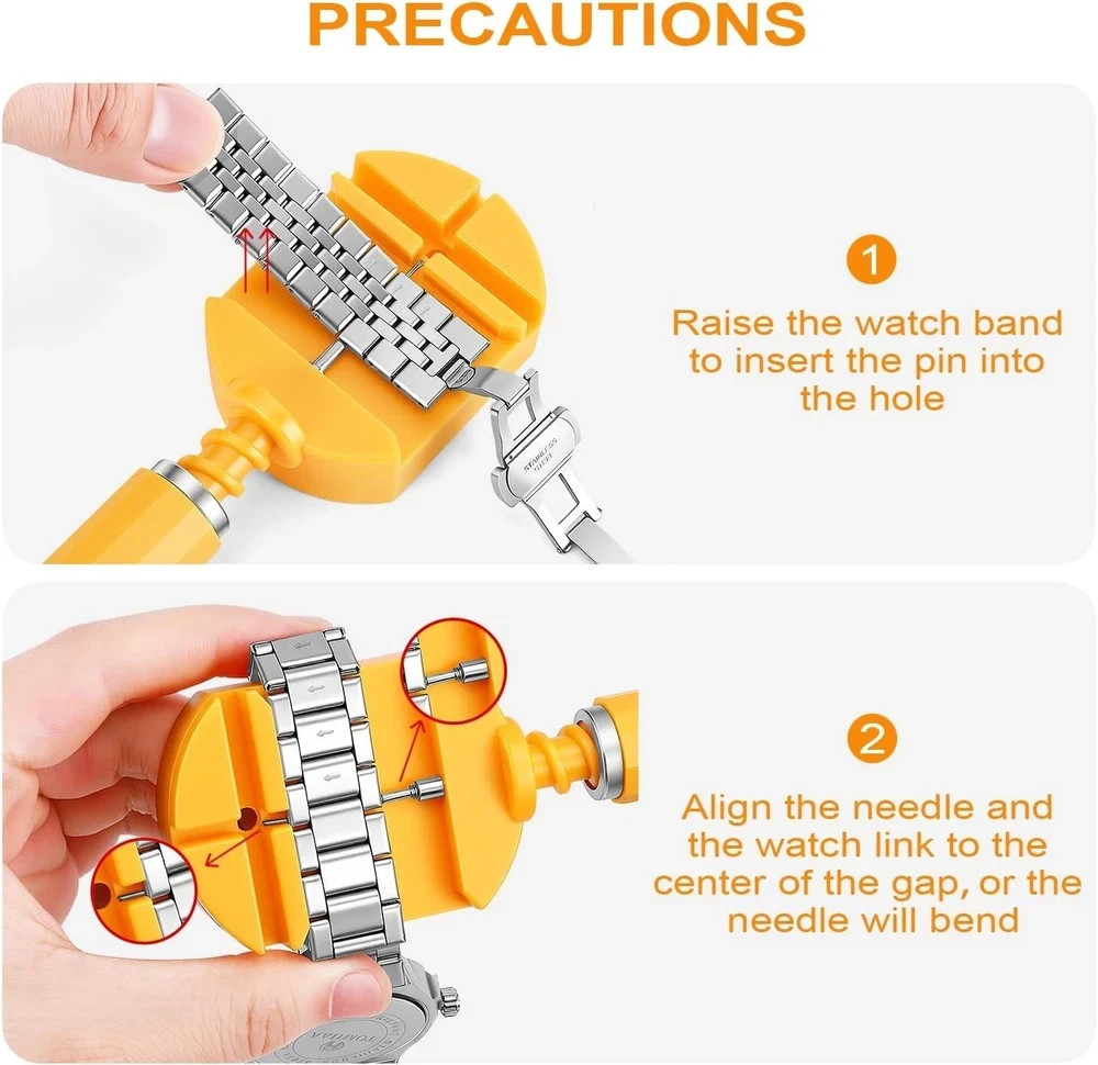 32 Pieces Watch Link Removal Kit，Professional Watch Band Replacement Tool