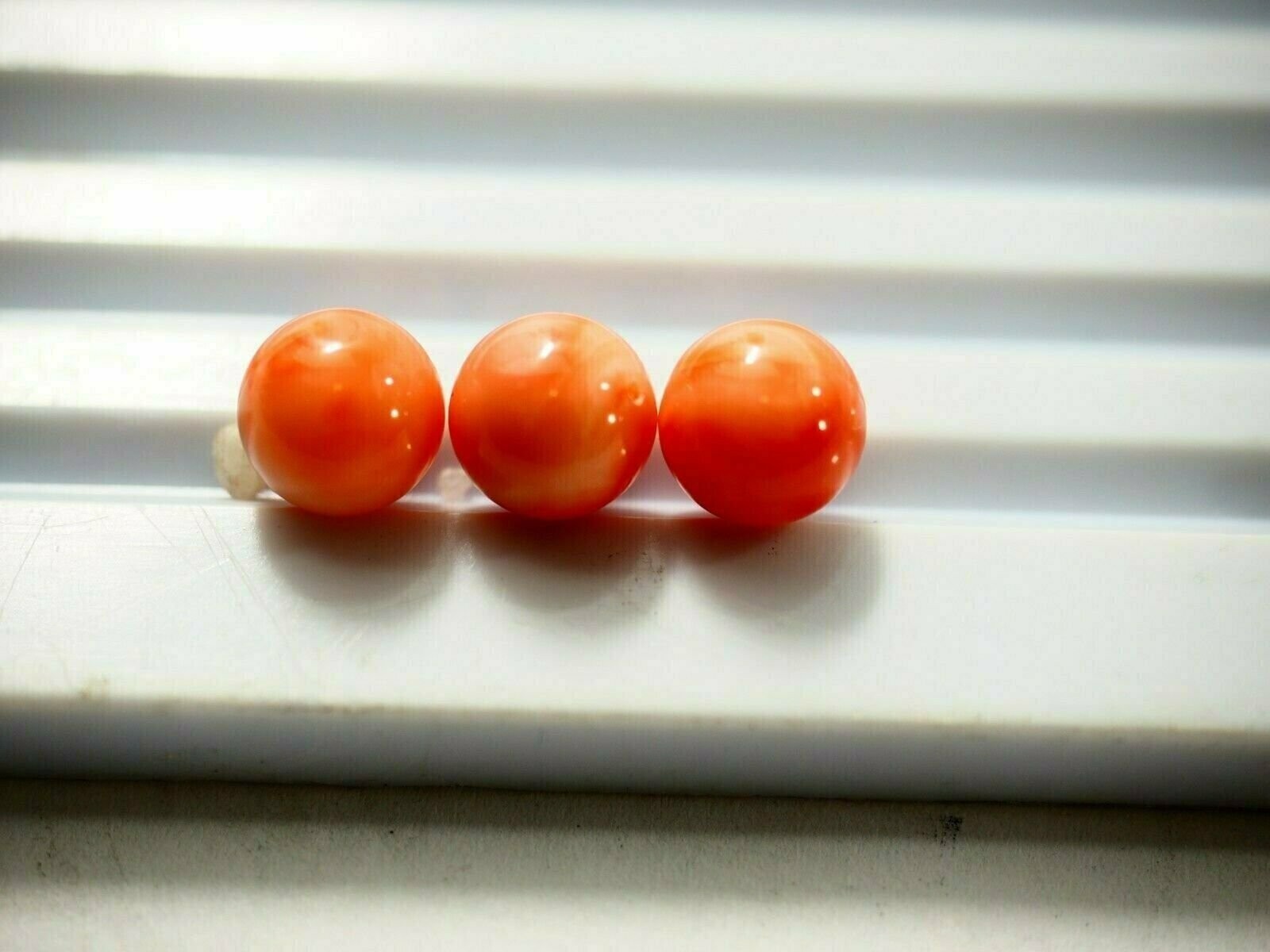 Natural Hawaiian Precious Salmon Coral Beads Full drilled 2mm-11mm