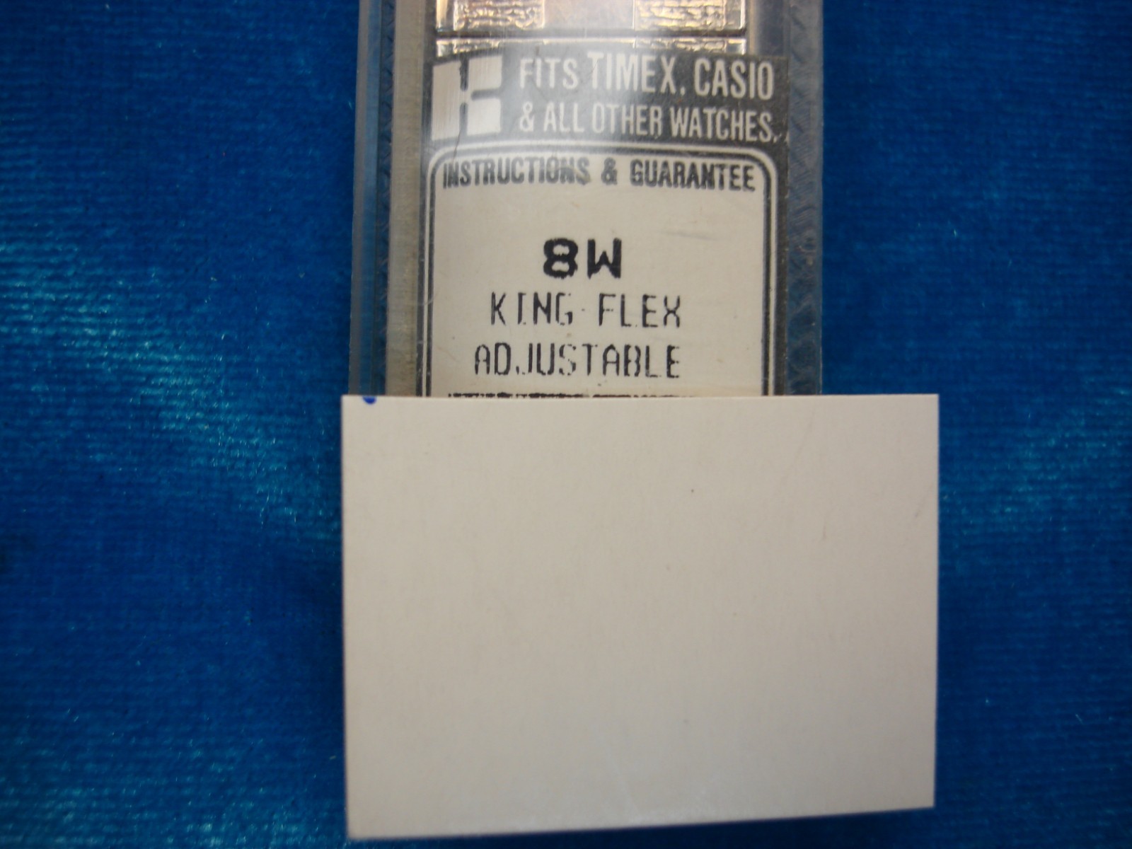 VINT. FLEX-ON BY KREISLER – POLISHED STAINLESS WATCH BAND – NOS – 15 – 22 MM