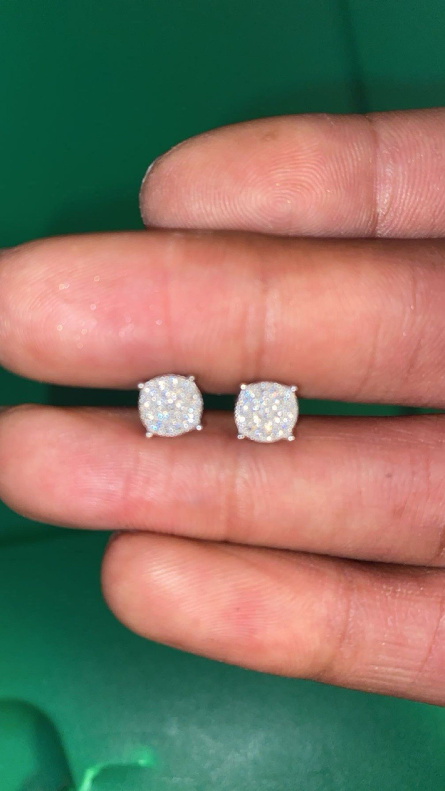 Authentic VVS1 Moissanite Stud Earrings
