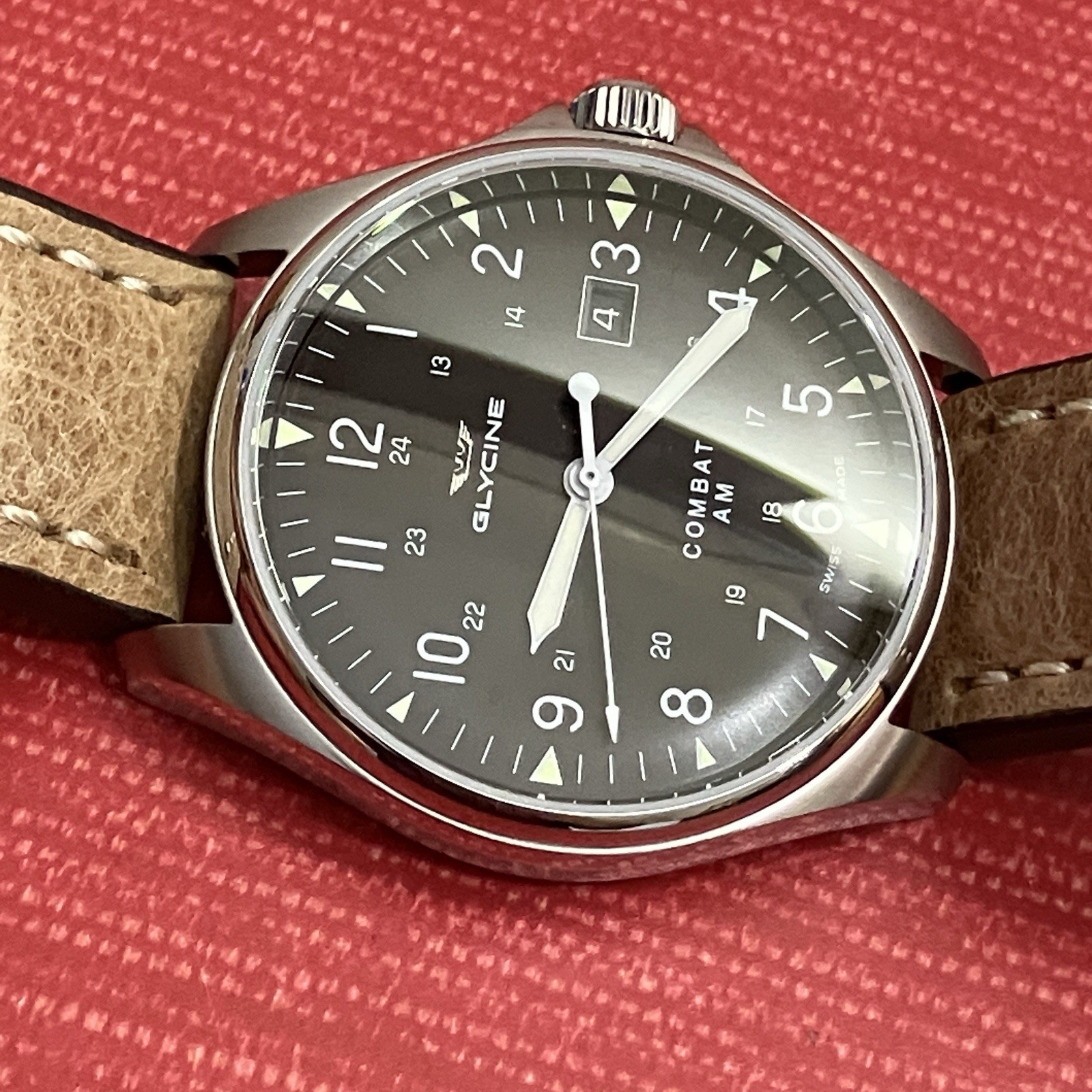 Men’s Stainless Steel Glycine Combat AM Ref 3890 Automatic Watch
