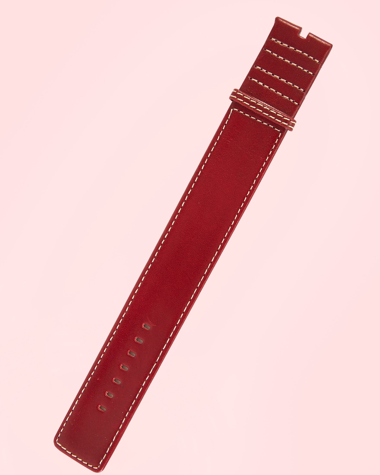 Ecclissi 28mm Burgundy Leather One Piece Strap 22595 Burgundy