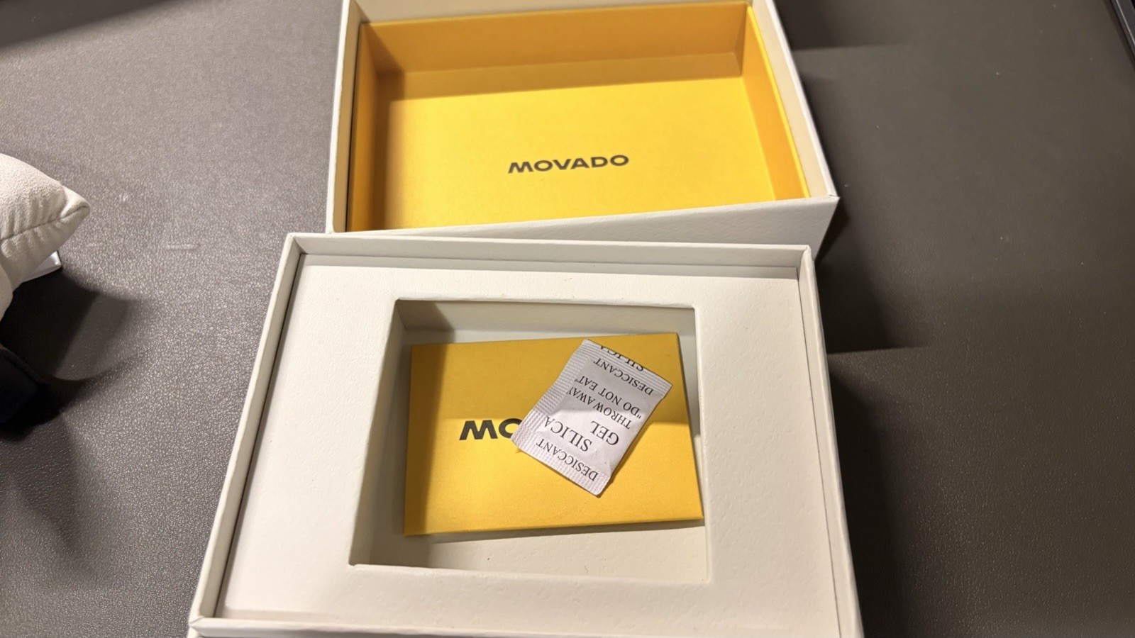 MOVADO Watch Museum Classic Black Dial Sapphire Crystal Stainless Steel w/Box