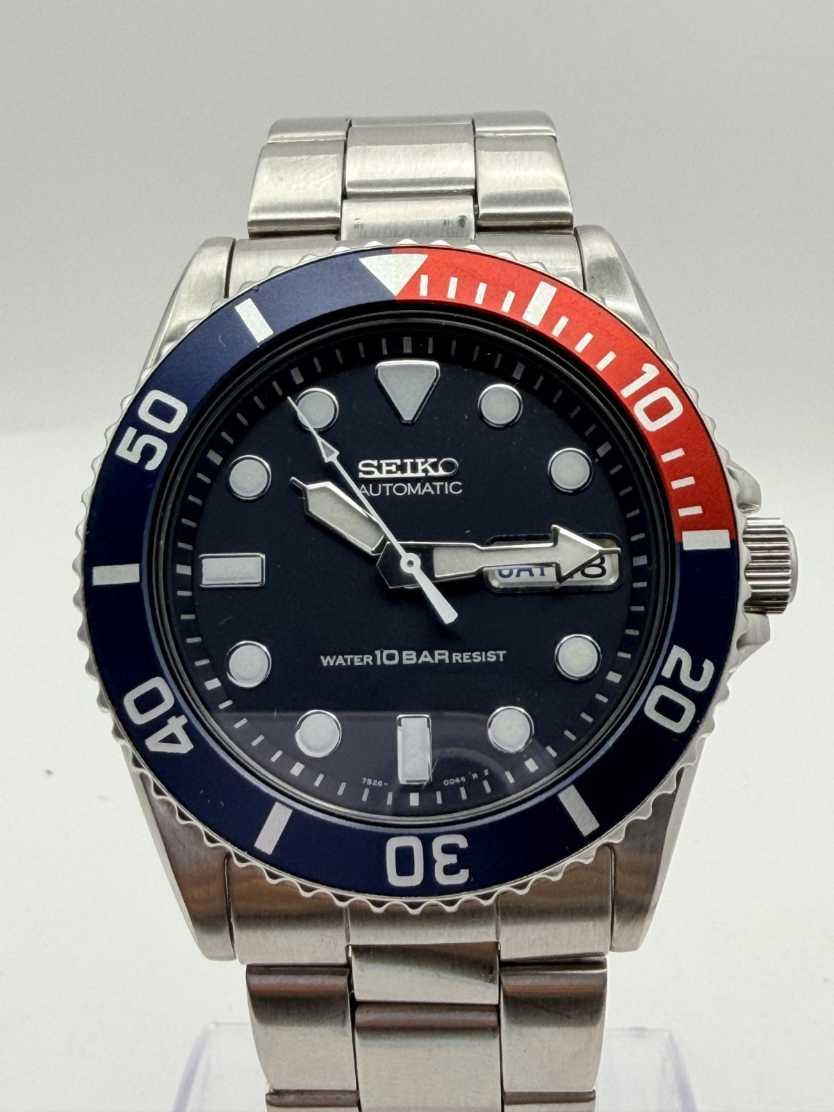 [Near MINT] Seiko Diver 100m SKX033 7S26 -0040 Pepsi Automatic Mens Watch