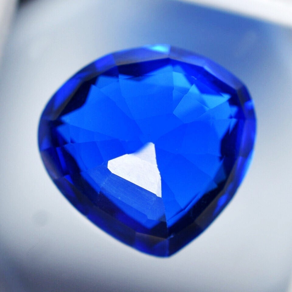 Stunning Blue Sapphire Natural Pear Cut 12-13 Ct Loose Gemstone CERTIFIED JM153