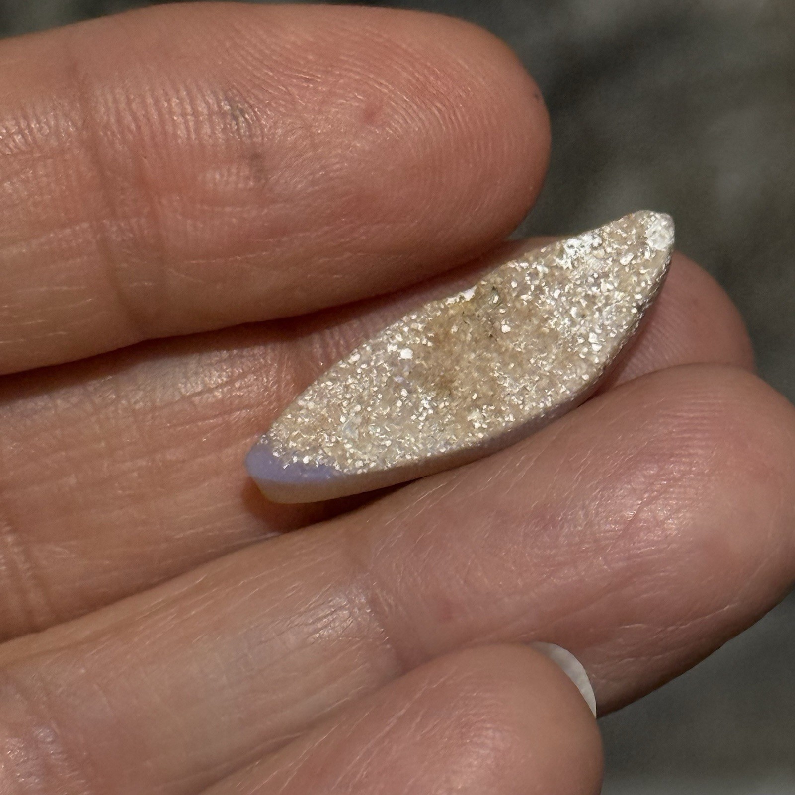 6.2ct 25.8×8.5×4.7mm Fine Natural Australian Crystal Pipe Opal Cabochon Gem