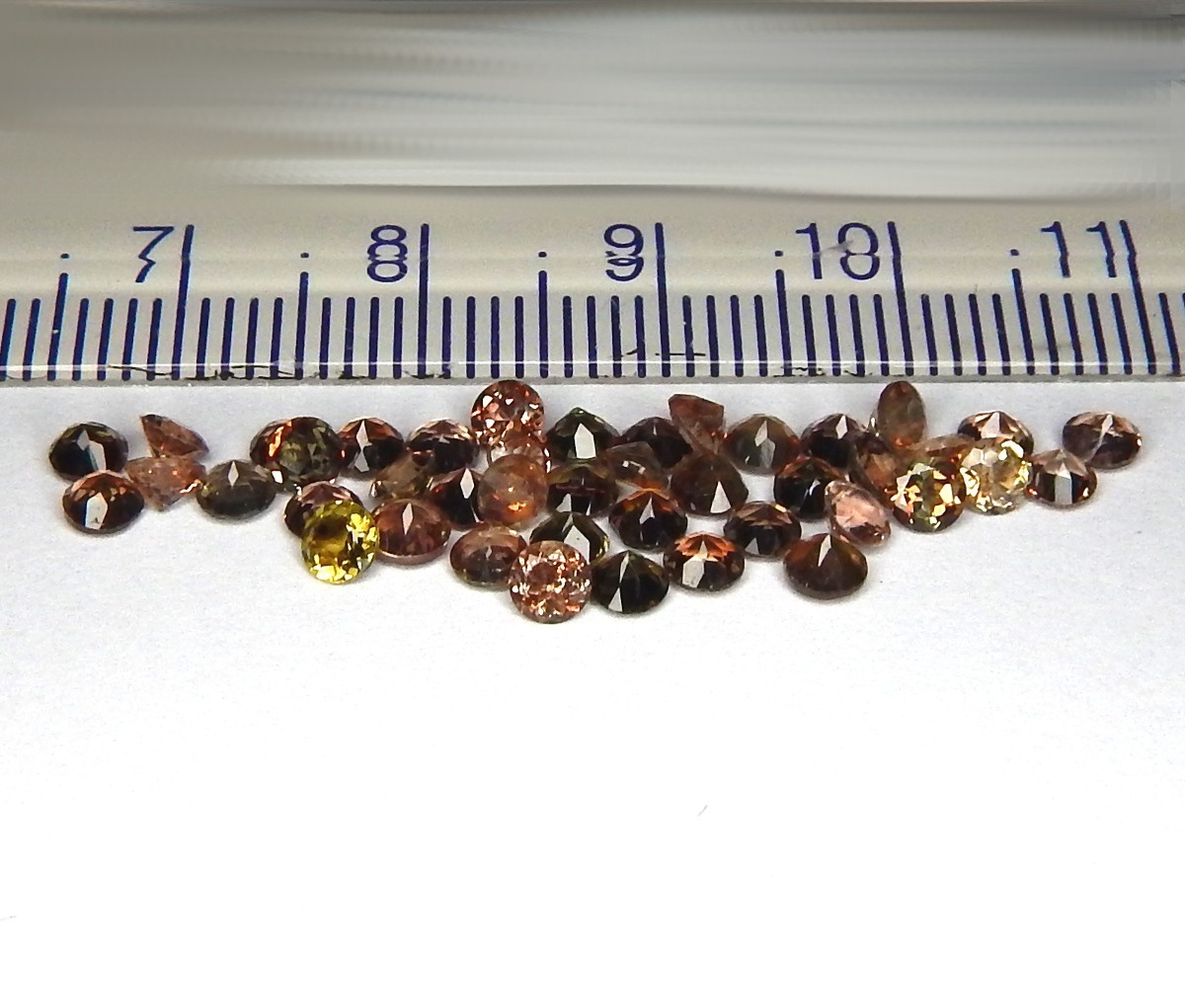 Lot of 10 Andalusite Pleochroic Flash Natural Mined Unheated 3mm Faceted Round