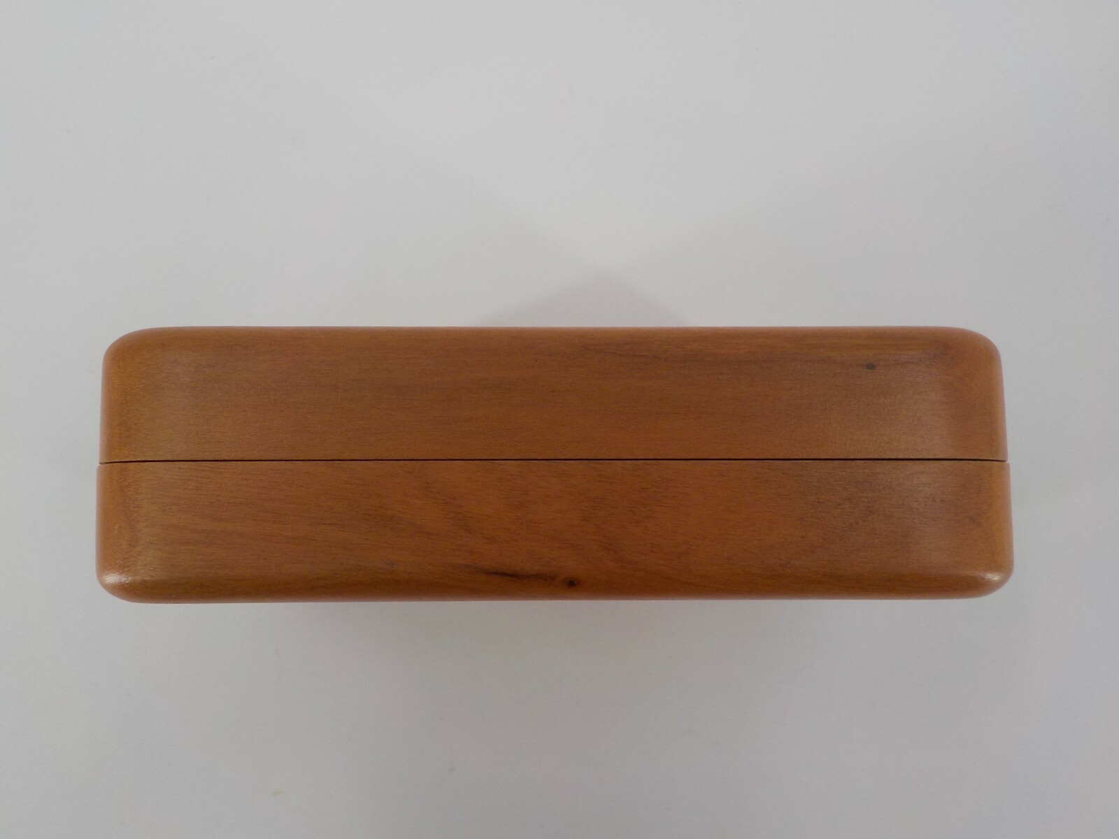 HAWAII WOODEN 4X5 CHERRY JEWELRY BOX W J. O’ CONNER CARVED WHALES FOAM PADDING