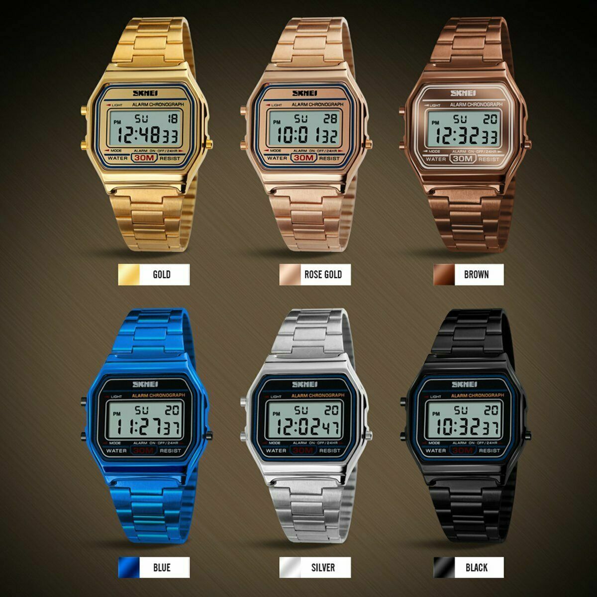 WATERPROOF MEN WOMEN BOYS GIRLS F-91W SPORT ALARM CLASSIC DIGITAL RETRO WATCH