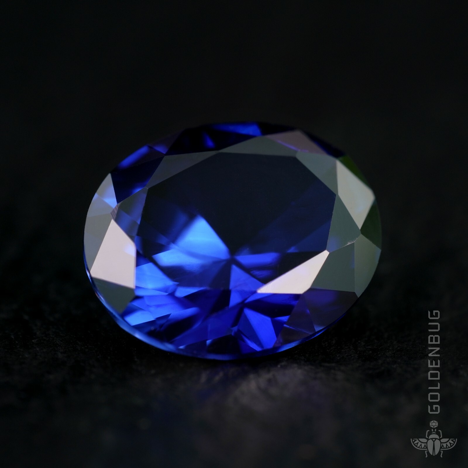 Genuine Sapphire Oval Cut Top Quality Blue Corundum Created Loose Gemstone EU