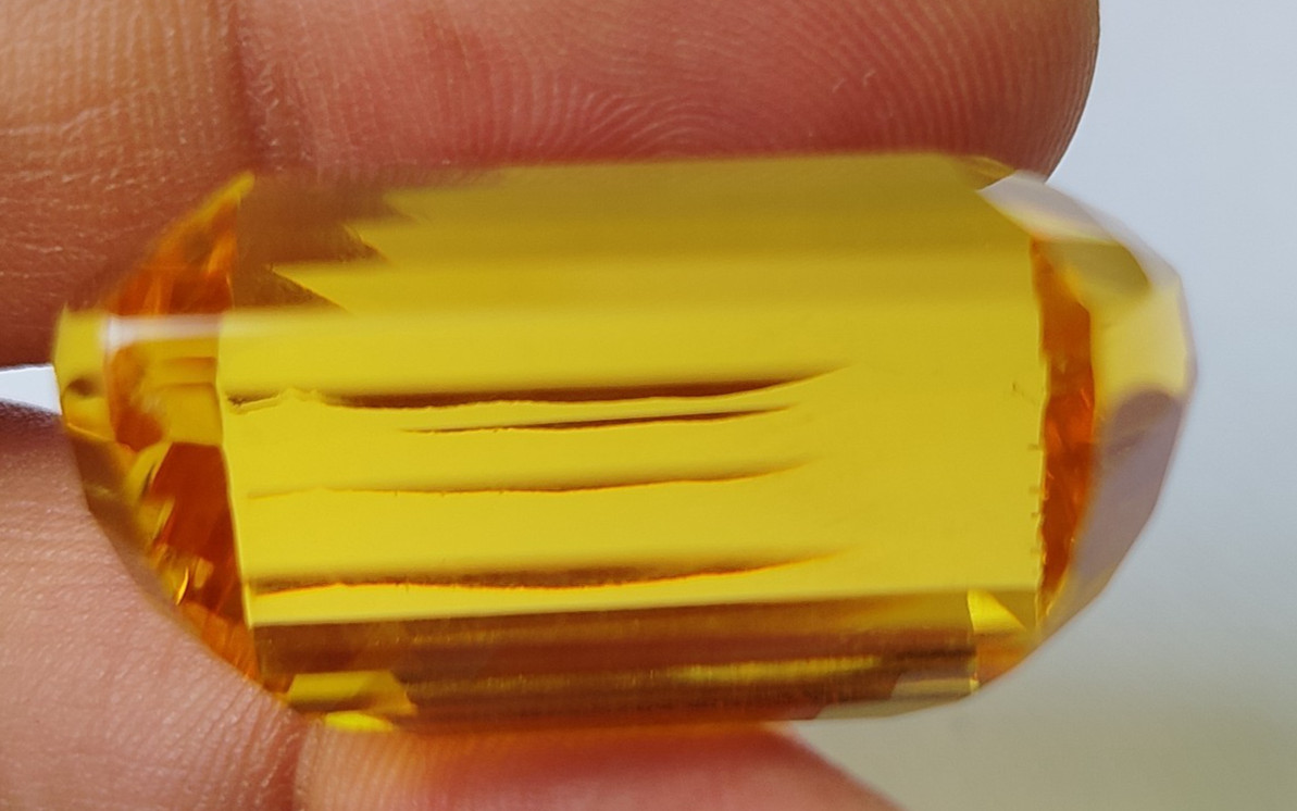 AAA+ Large Yellow Citrine 85.15 Ct. Round Cut Loose Gemstone for Ring & Pendant