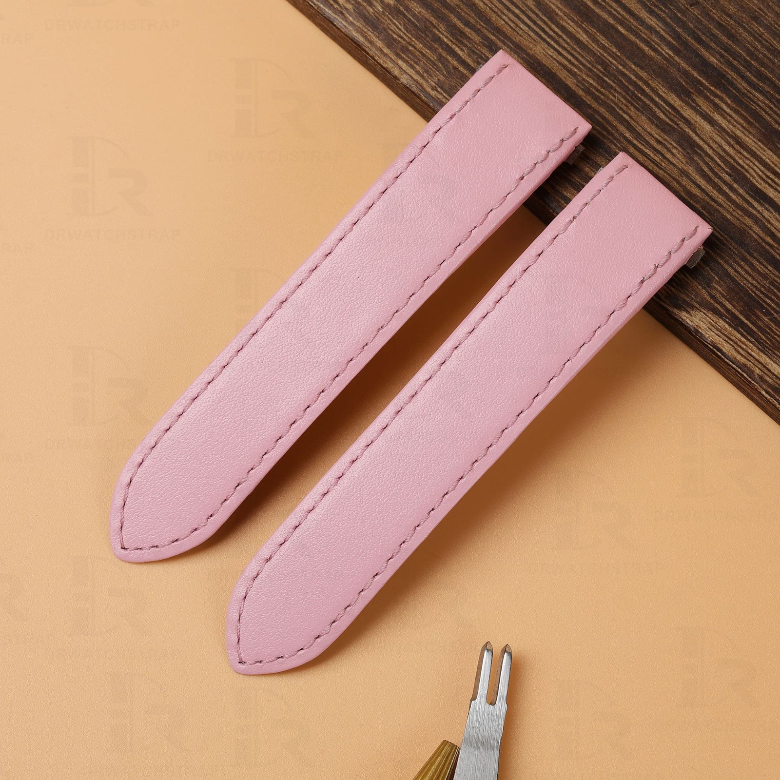 Custom quickswitch calfskin leather strap for Cartier Roadster 15.5mm 19mm 20mm