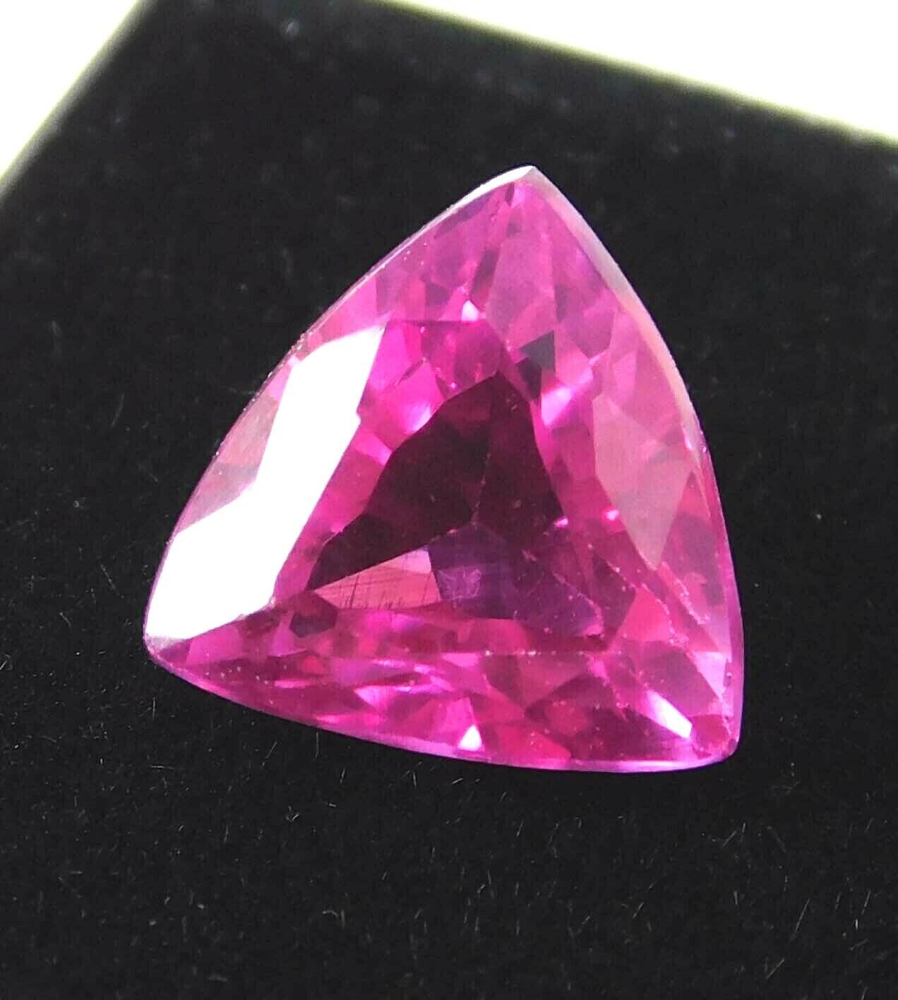10.00 Ct Natural Ruby Pink Trillion Shape CERTIFIED Loose Gemstone