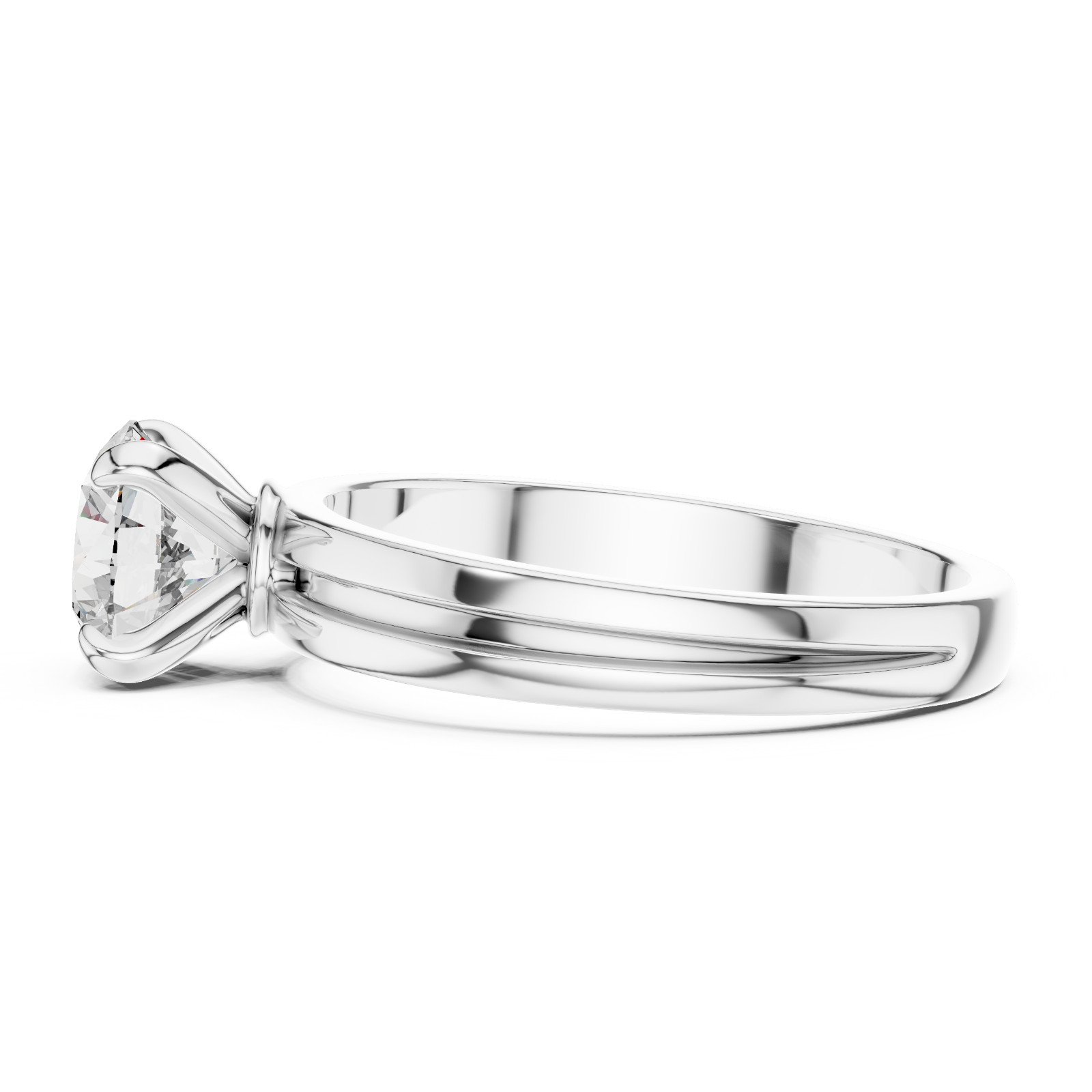 1 Ct Lab Grown Diamond IGI Certified Engagement Wedding Gold Ring 14 K F VVS