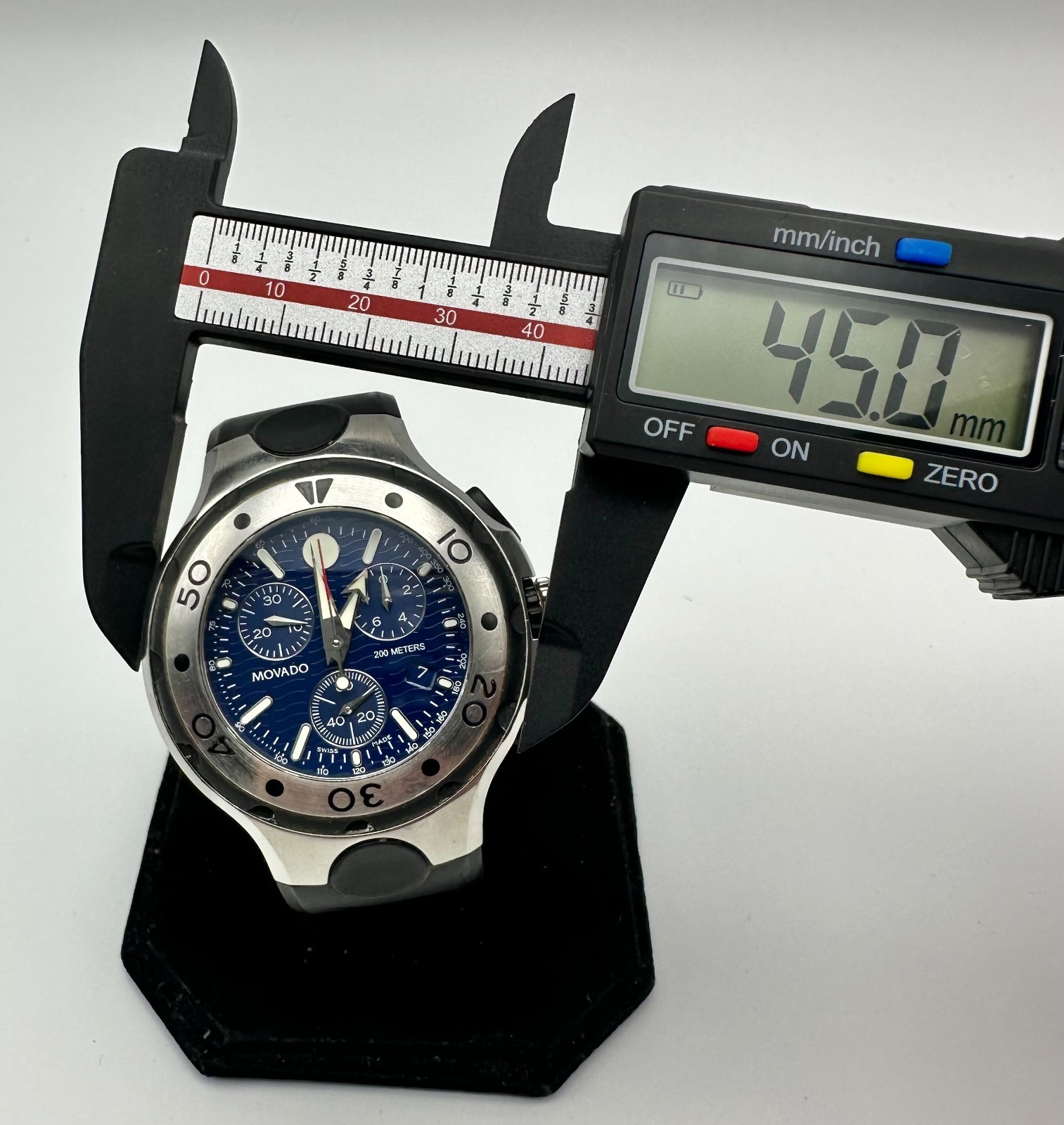 MOVADO Series 800 Chronograph, 45mm Quartz Watch, Ref. 84 C5 1896.1; Free Ship!