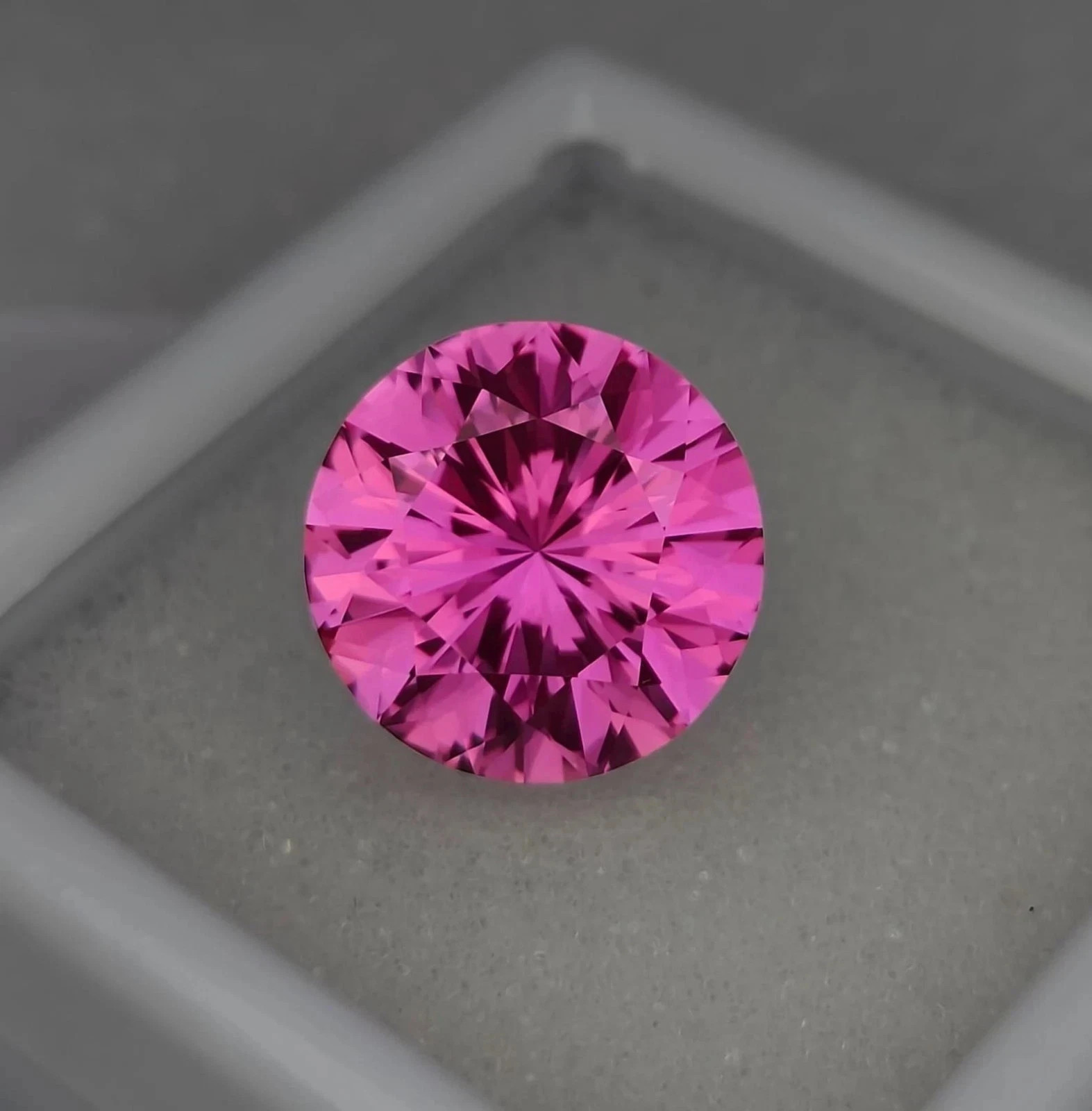 Rare Natural Pink Sapphire Flawless 10.1 Ct Round Cut Certified Loose Gemstone