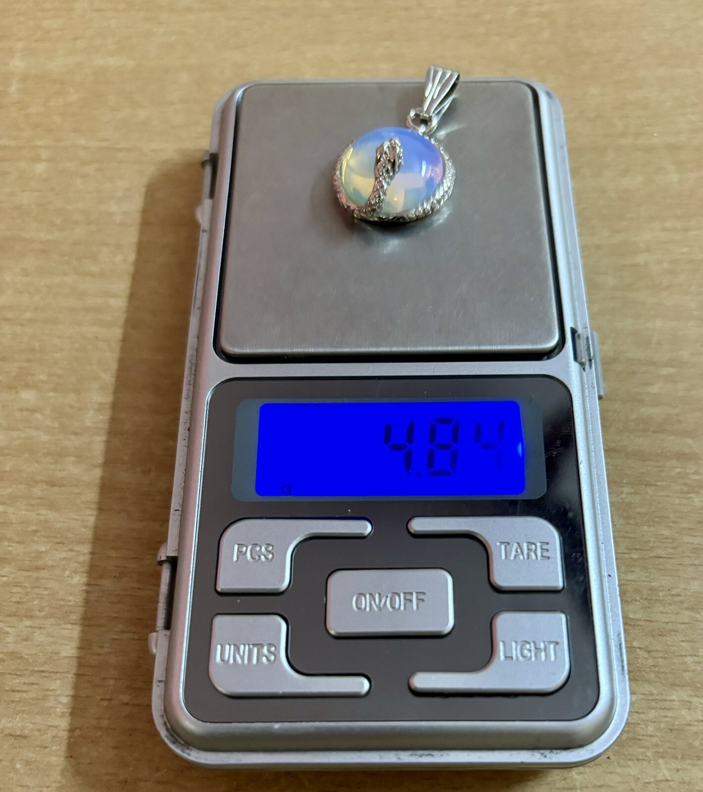 925 Sterling Silver Plated Snake Pendant, Fashion Pendant Locket, Blue