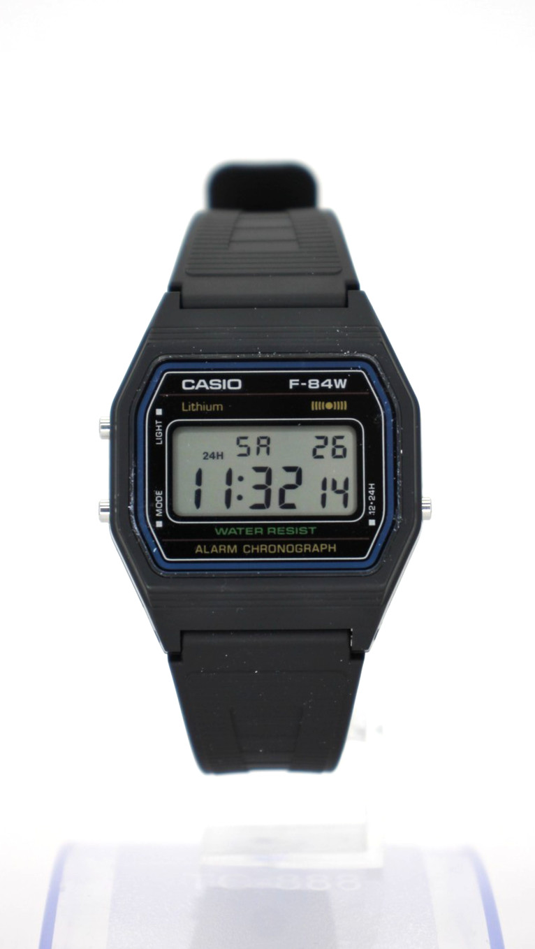 CASIO F-84W-1QJH Digital Watch Black Classic Retro Style Japan Import New