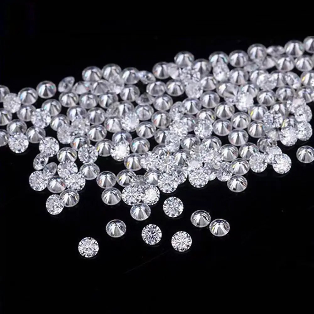 Certified 3.25 mm Round Cut CVD Diamond D Color FL Clarity 25 Pcs Lot