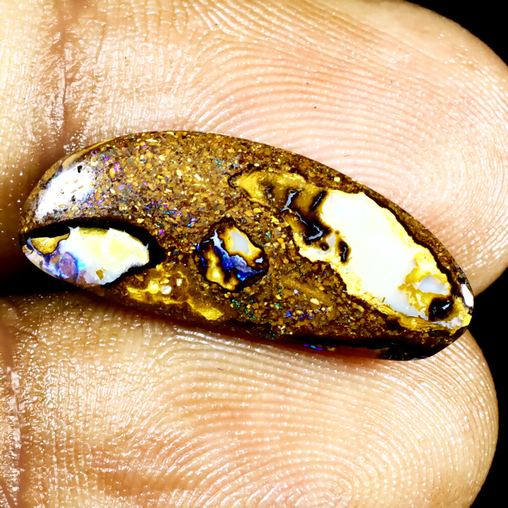 4.77 ct Outstanding Fancy (22 x 9 mm) Multi Australian Koroit Boulder Opal