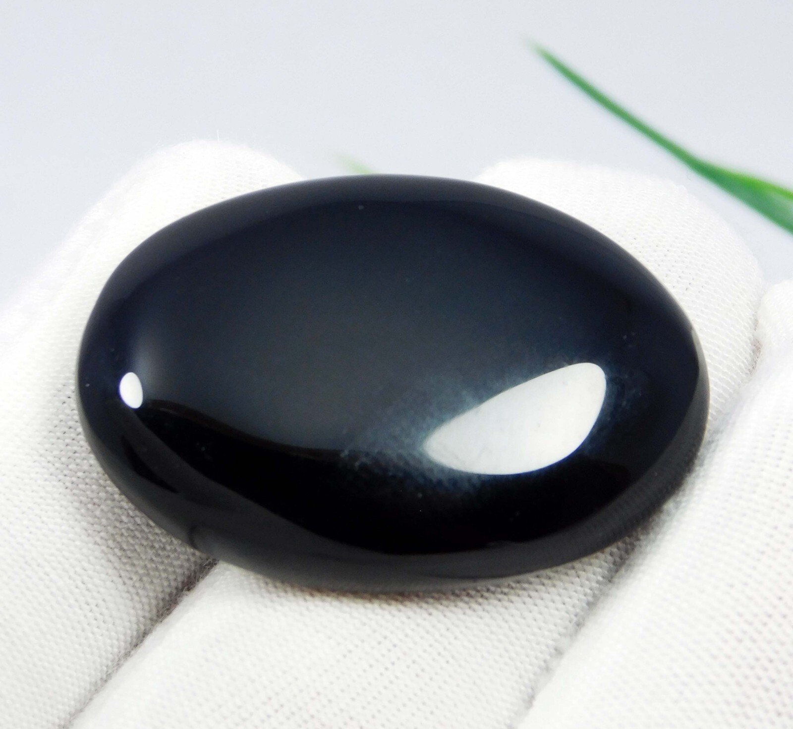 Natural Black Onyx Sulemani Hakik Stone 40.50 Ct Loose Gemstone For Jewelry