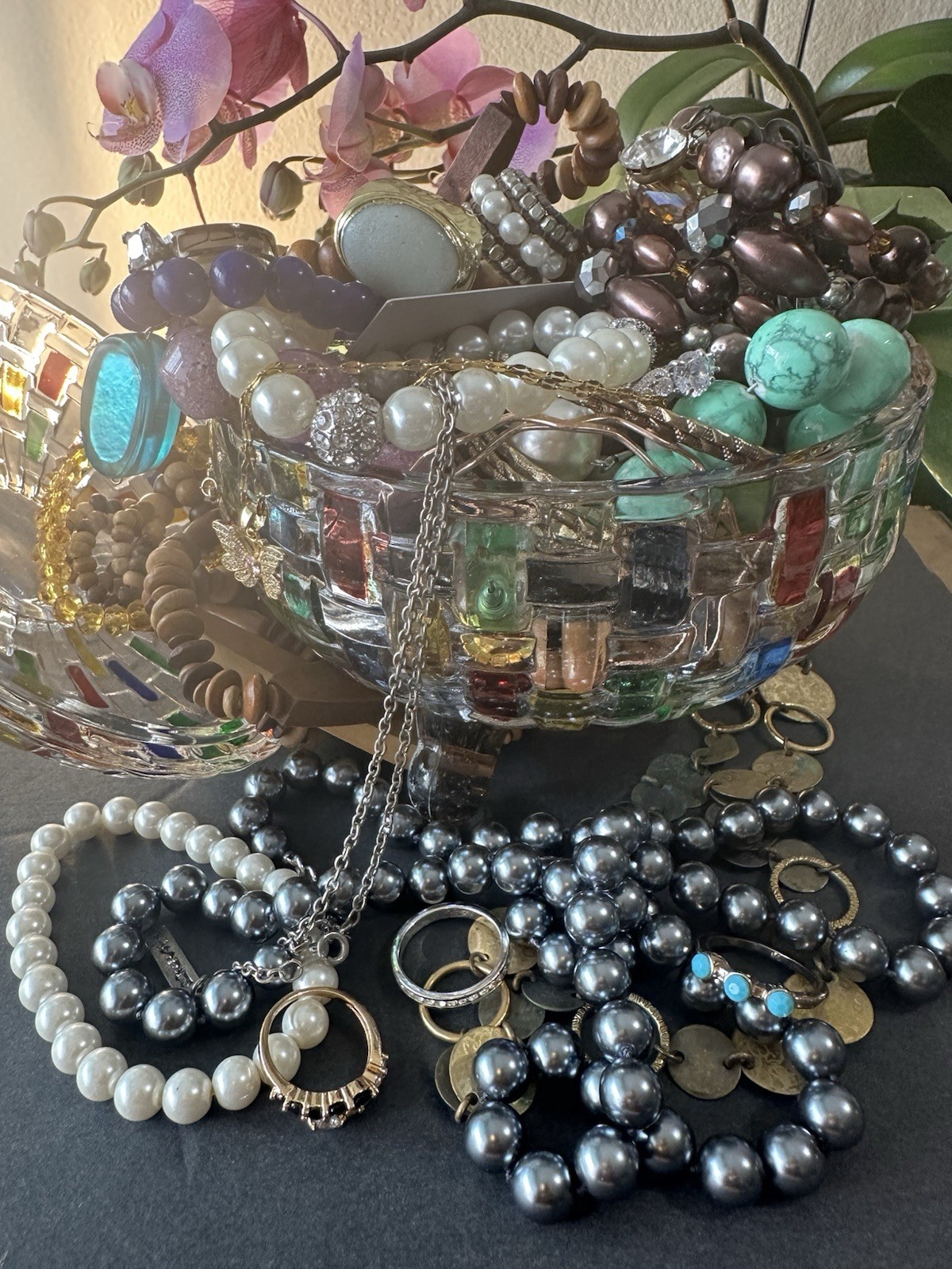mystery jewelry jar vintage