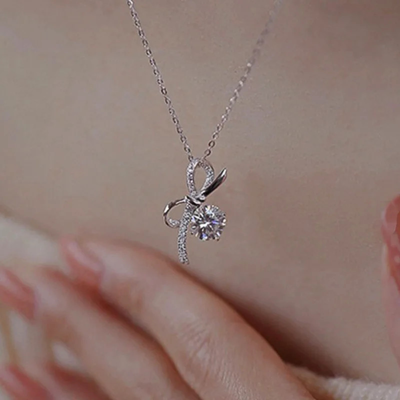 Fashion Silver Color Planet Shape Necklace Simple Charm Geometric Pendant Birthd
