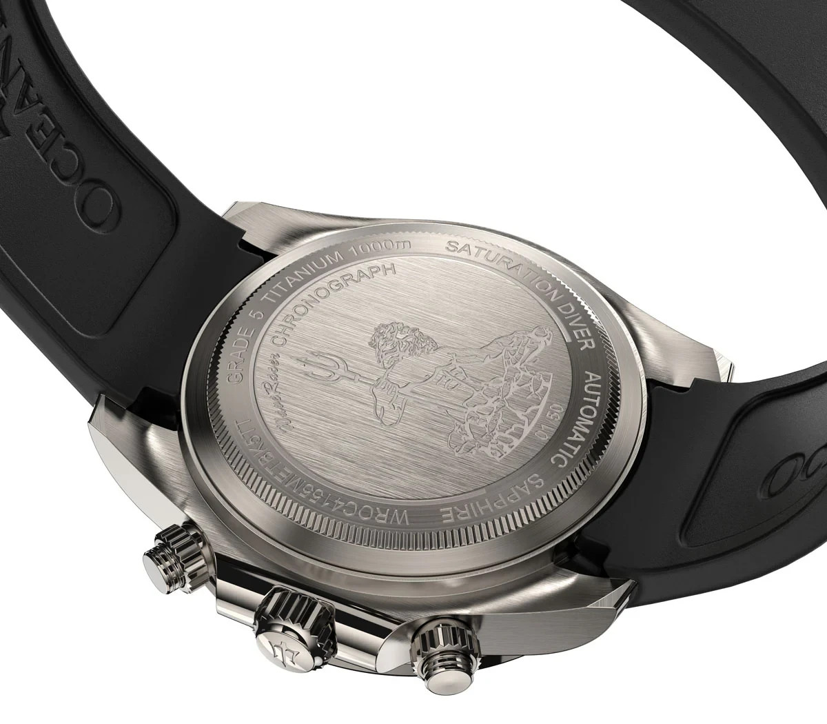 OCEANEVA WAVERACER METEORITE SWISS MADE 41 JEWEL AUTOMATIC CHRONO SAPPHIRE WATCH