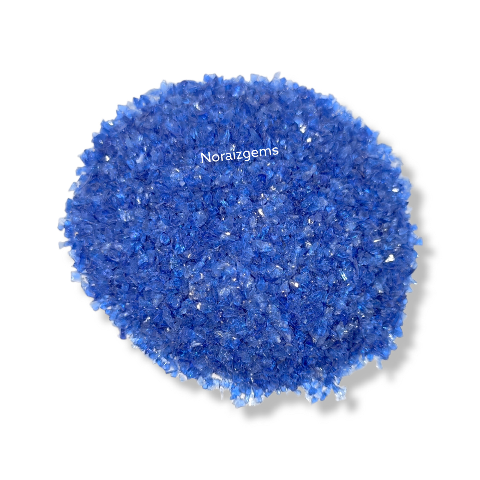 Crushed Blue Hydro Quartz Gemstone Coarse For Woodworking, Ring Inlay, Resin Art