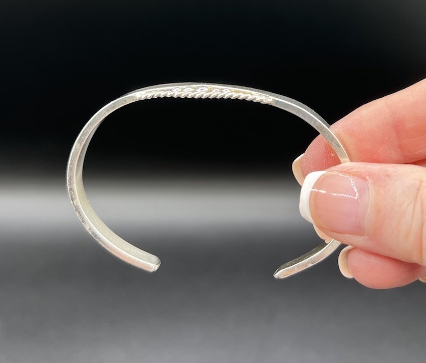 Artisan Made Sterling Silver Cuff Bracelet, 16.45 Grams
