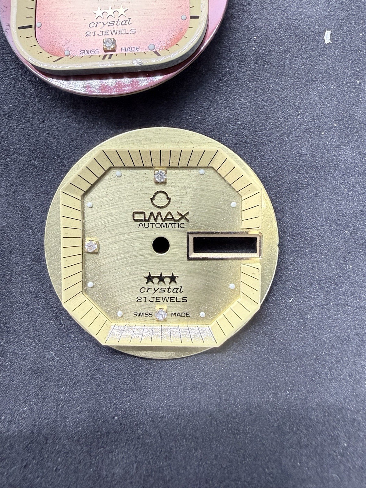 22 Mix Lot OMAX Automatic Day Date for ETA 2879 Ø 28,5 mm watch dial SWISS