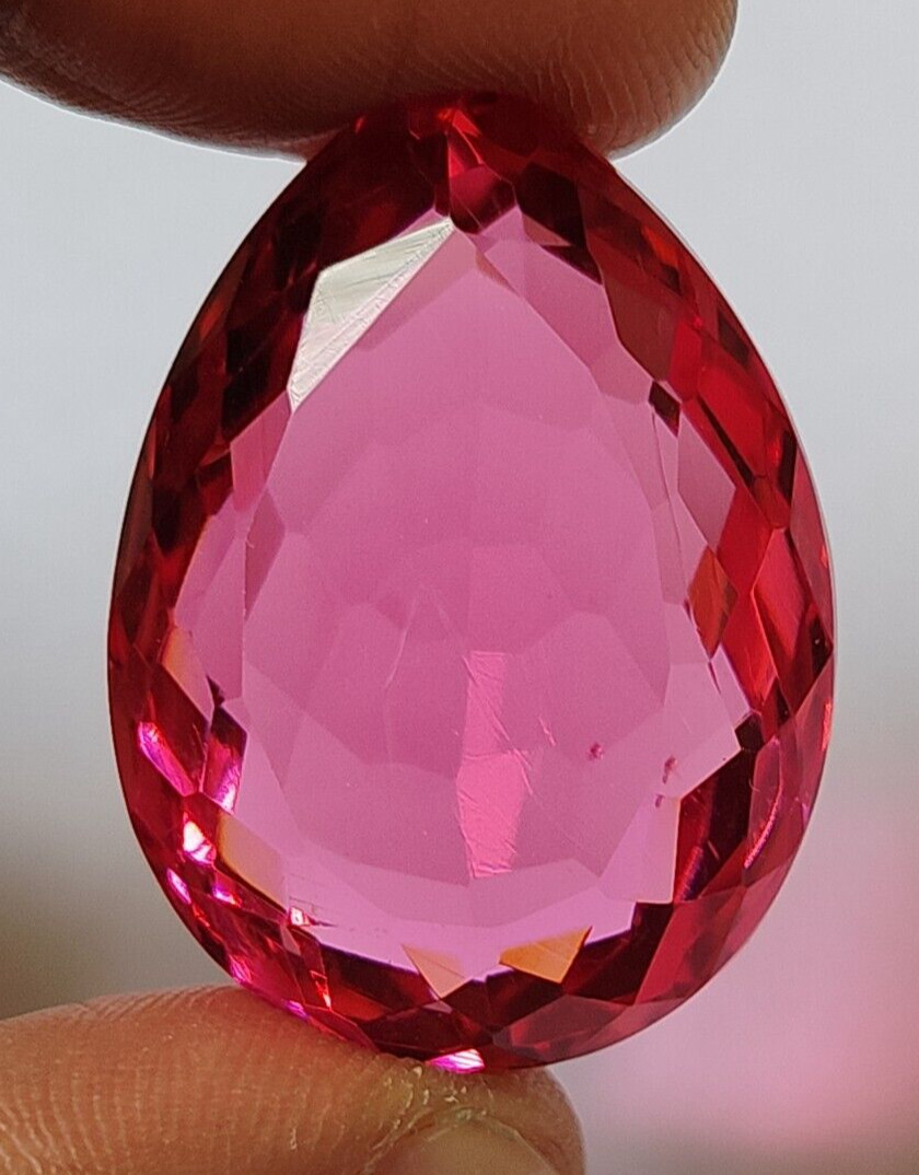 AAA+ 78.25 Ct. Large Pink Tourmaline Pear Cut Loose Gemstone for Gift Women/Her