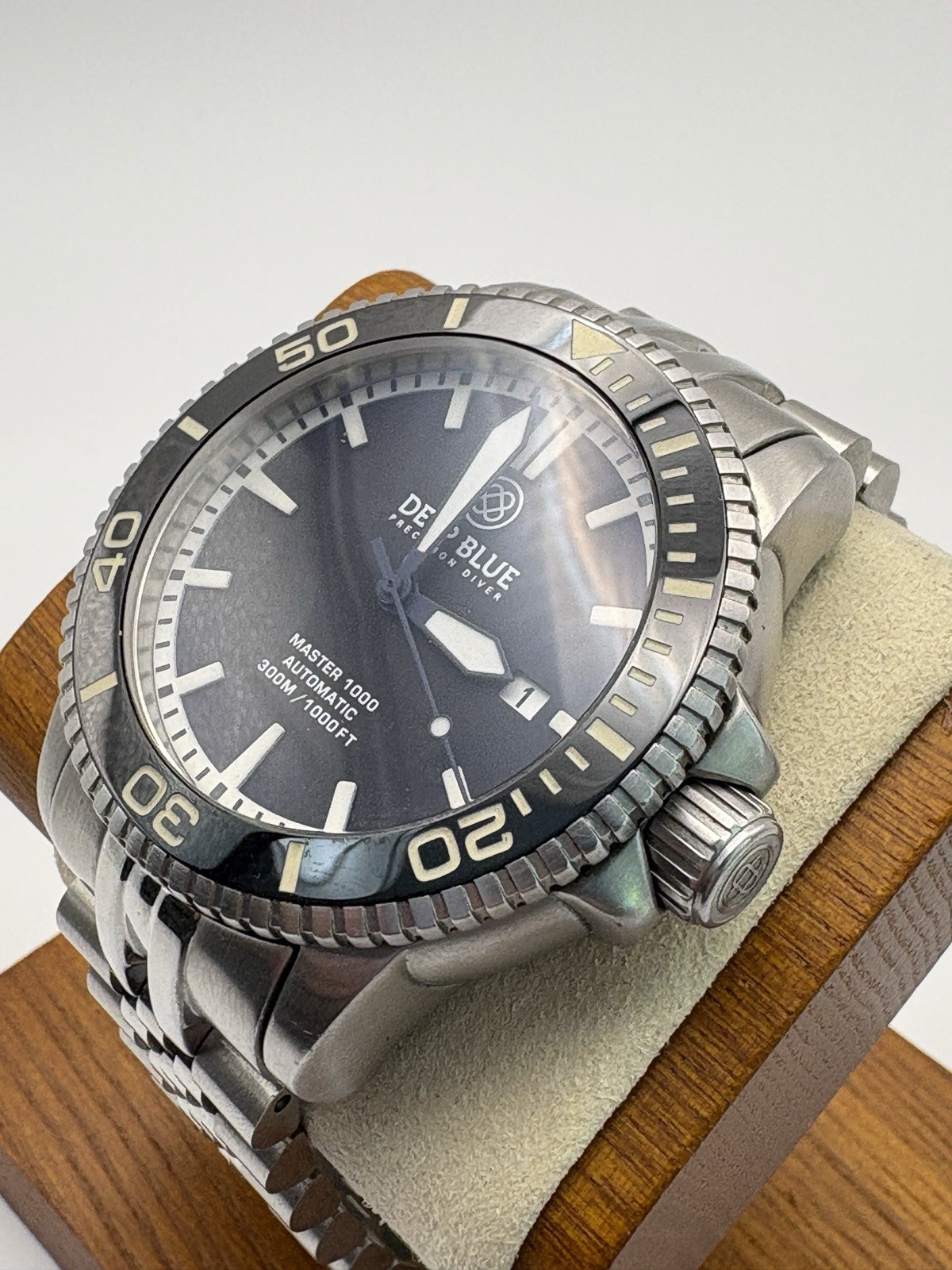 Deep Blue Precision, Men’s Diver Master 1000 Automatic Diver 44mm, 1000ft/300 m