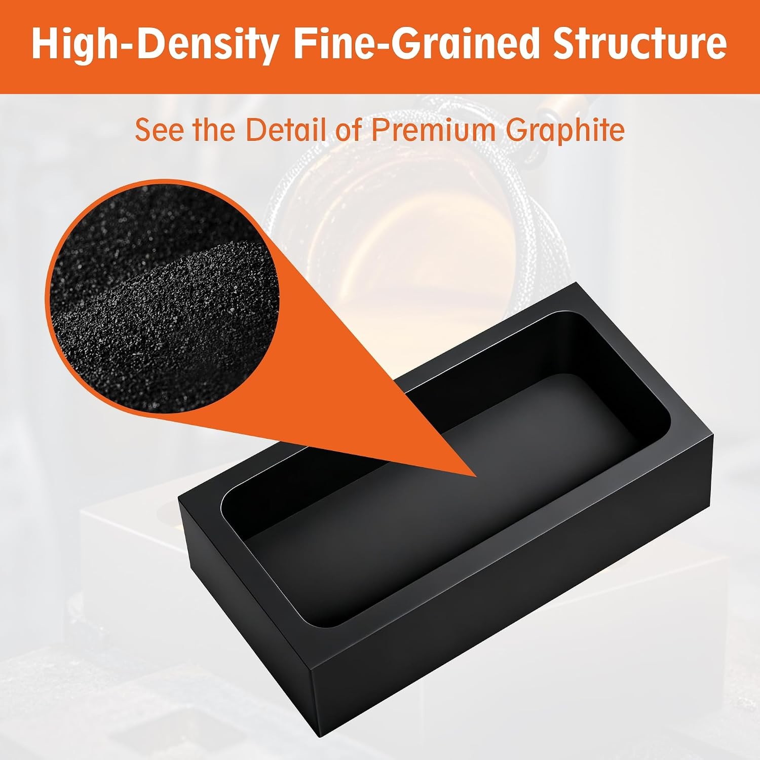 Graphite Ingot Molds 2 Pieces High Purity 1kg for Gold Silver Aluminum Casting
