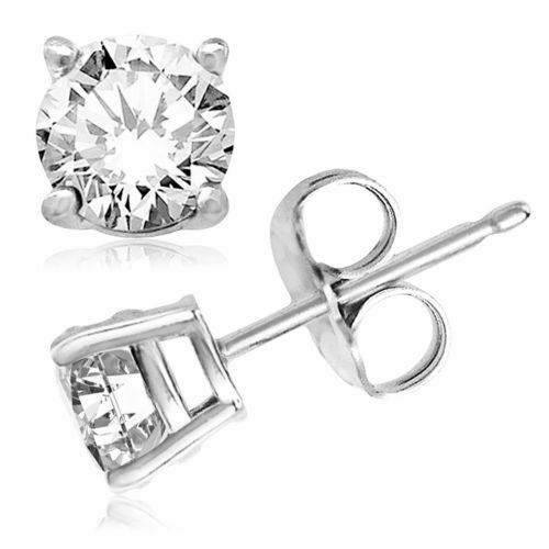 White Inside Out Hoops with Free 2.00 CT Studs made with Swarovski Elements