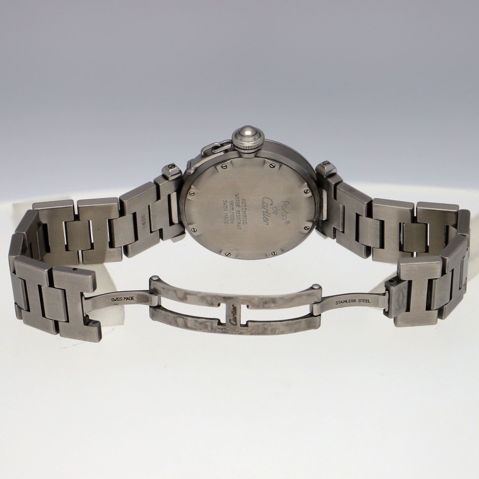 CARTIER W31015M7 Pasha C white Dial Automatic Stainless Steel Unisex