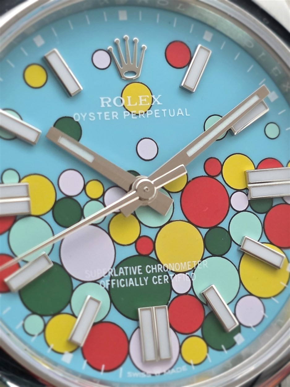2022 Rolex Oyster Perpetual 41mm 124300 Aftermarket Celebration w/Orig Dial B&P