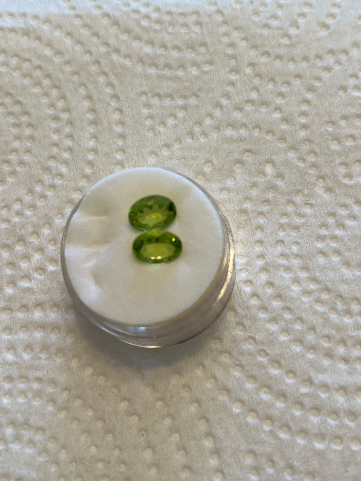 Two Natural Oval Peridots 8x6mm Not Heat Treated or Enhanced