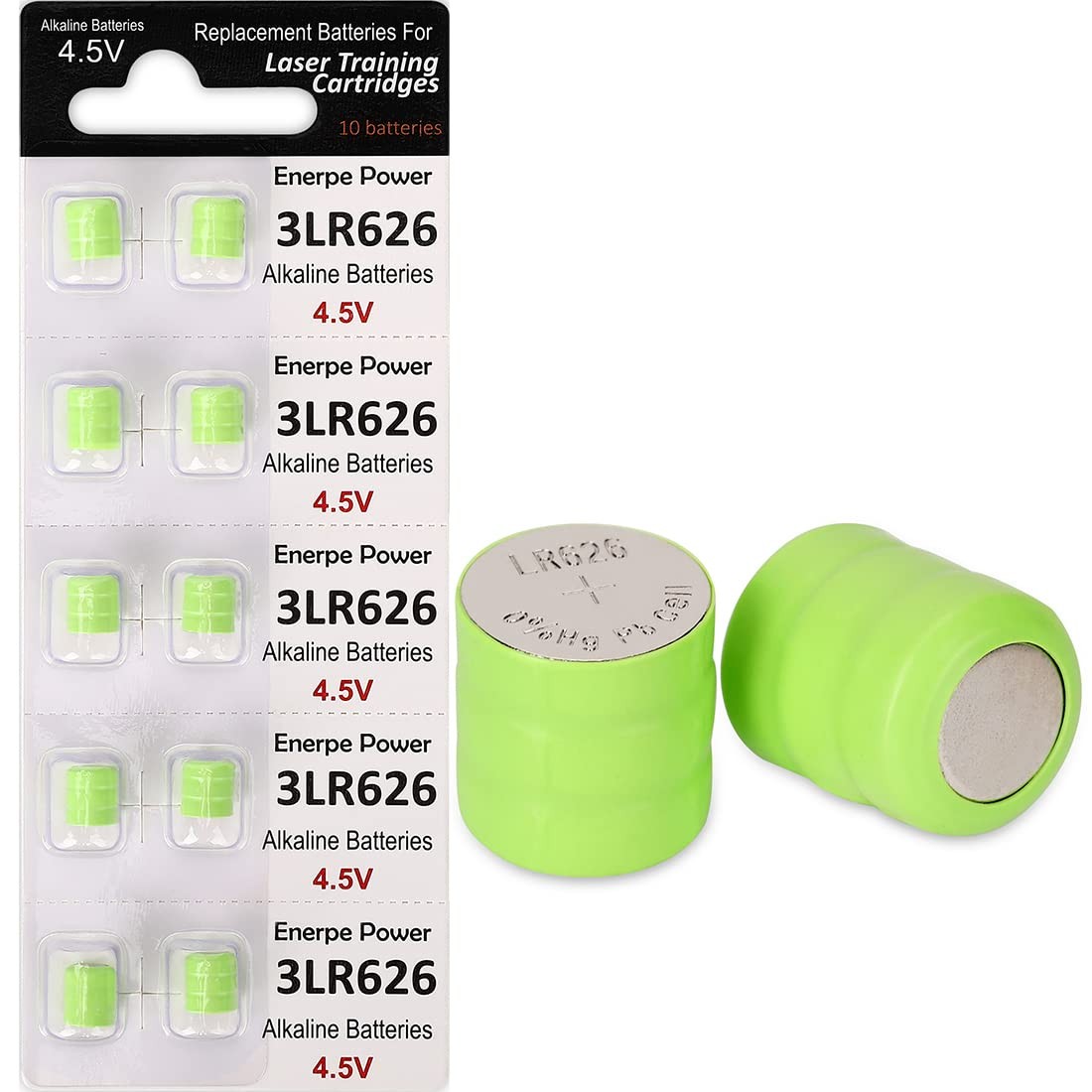 Enerpe 10-Pack 3AG4 / 3LR626 / 3×377 Replacement Batteries 4.5V for All…