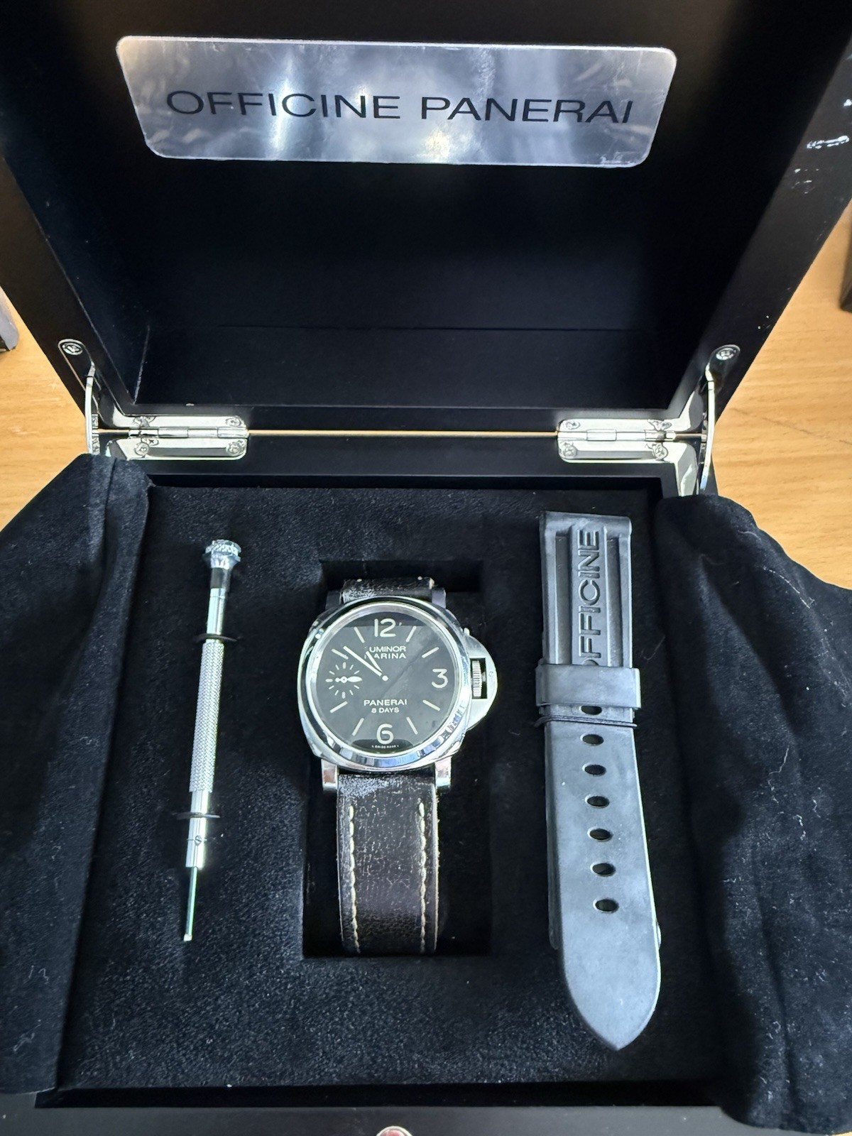 Panerai PAM00510 Luminor Marina 8 Days 44mm Stainless St 2014 Full Set Box Paper