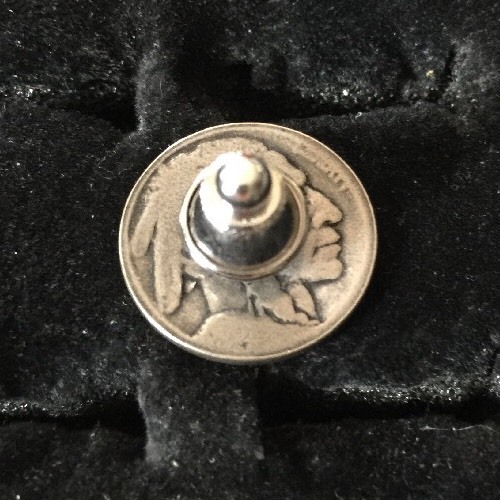 Authentic OLD BUFFALO Nickel Tie Tack, Pin, Golf Marker!