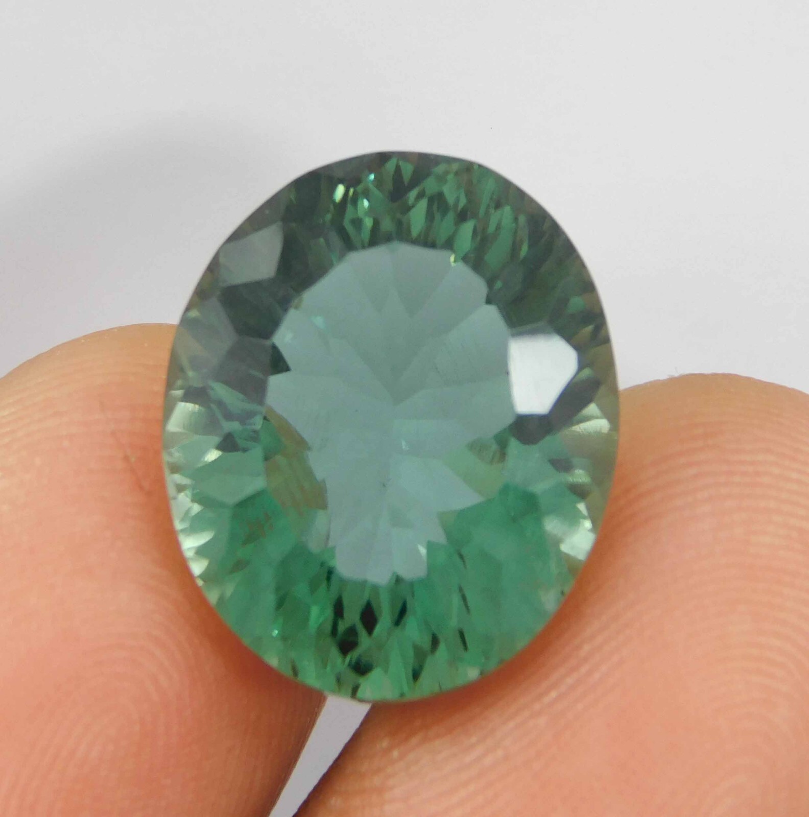 Natural 14.85 Ct Indicolite Blue Tourmaline Oval Cut Certified Loose Gemstone