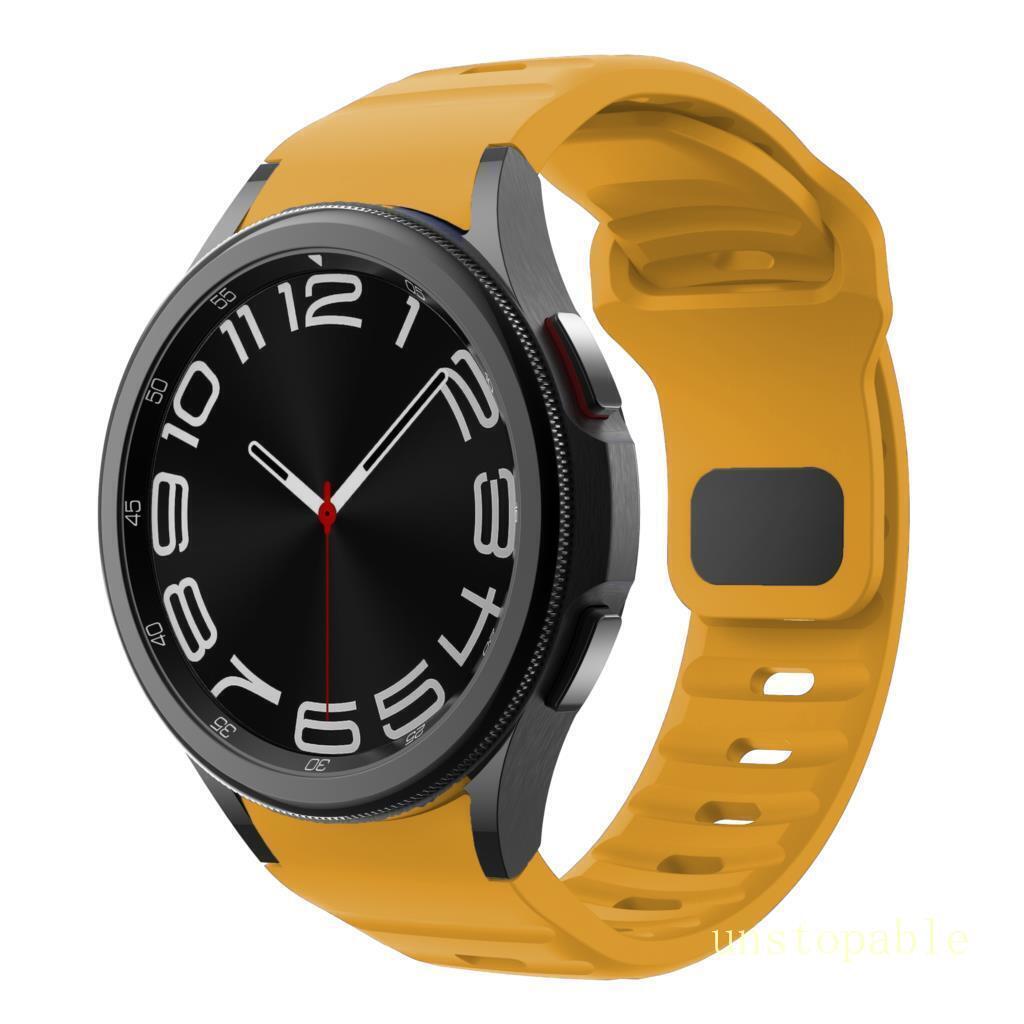 For Samsung Galaxy Watch 4 5 6 7 40/42/44/45/47m Sport Silicone Watch Band Strap