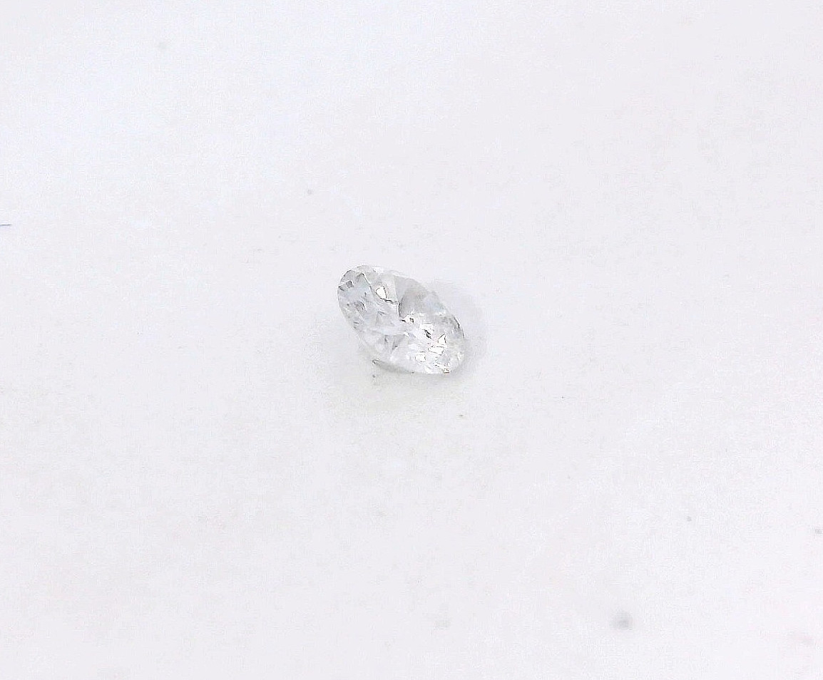 0.16ct Round Brilliant Cut Natural Diamond F, color I1, clarity 3.2 x 1.7 mm