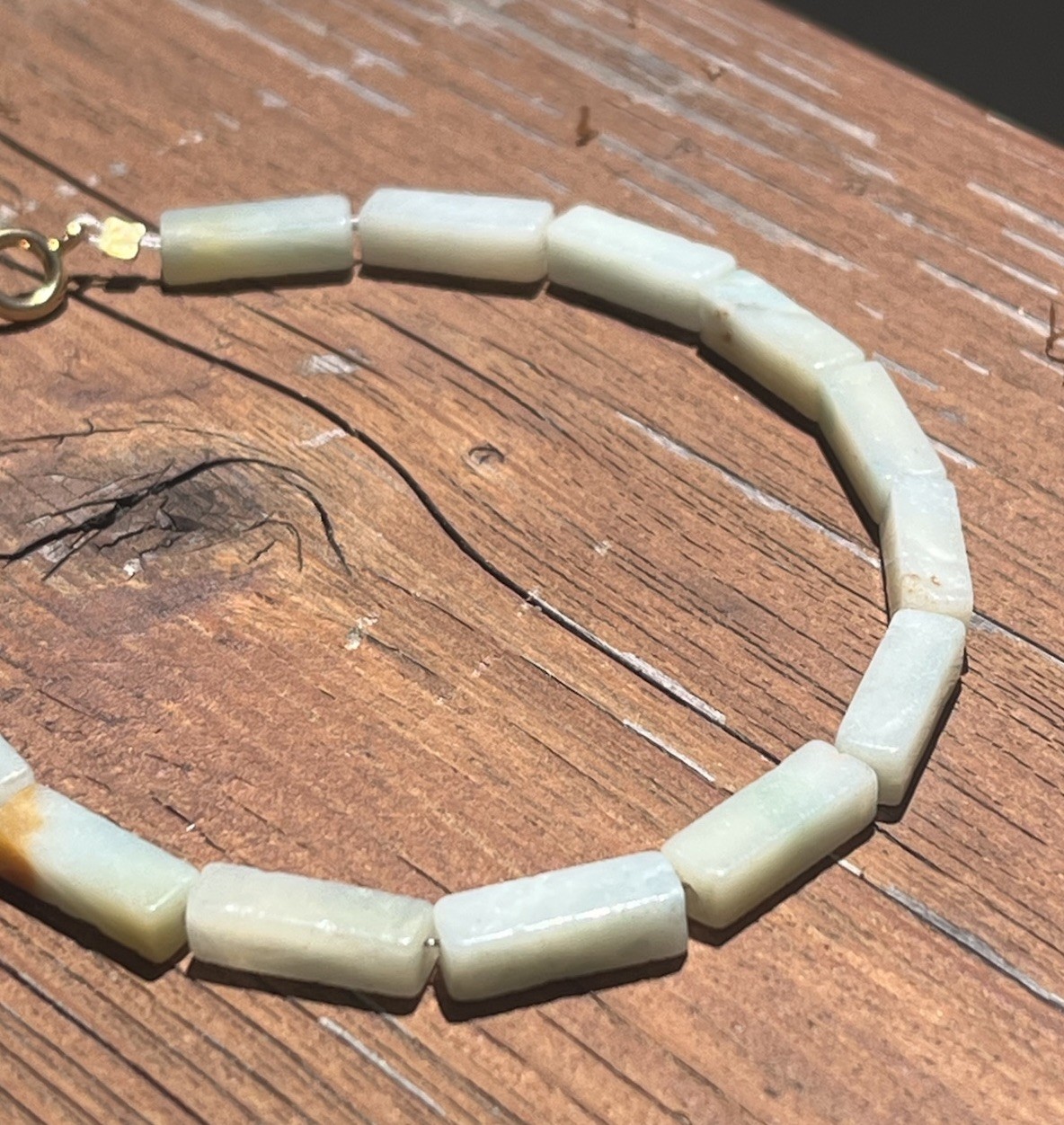 Brazilian Amazonite 8.5” Bracelet / Gold Filled Components / Not enhanced