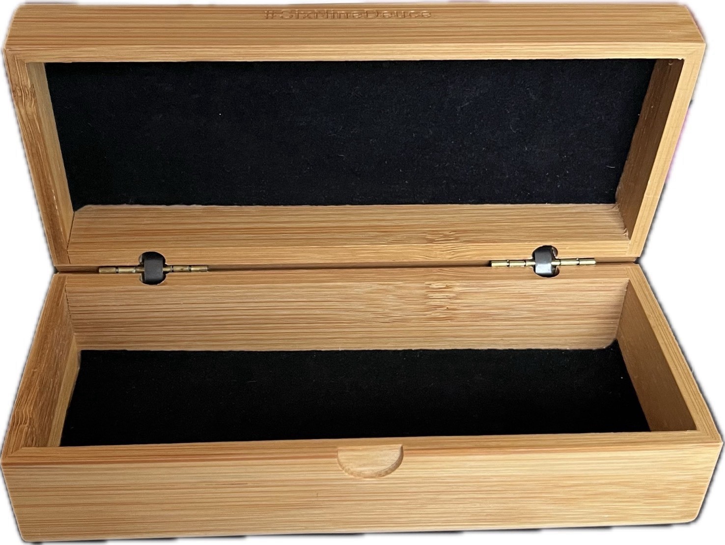 Bamboo Wood Lidded Jewelry Organizer Keepsake Trinket Storage Box