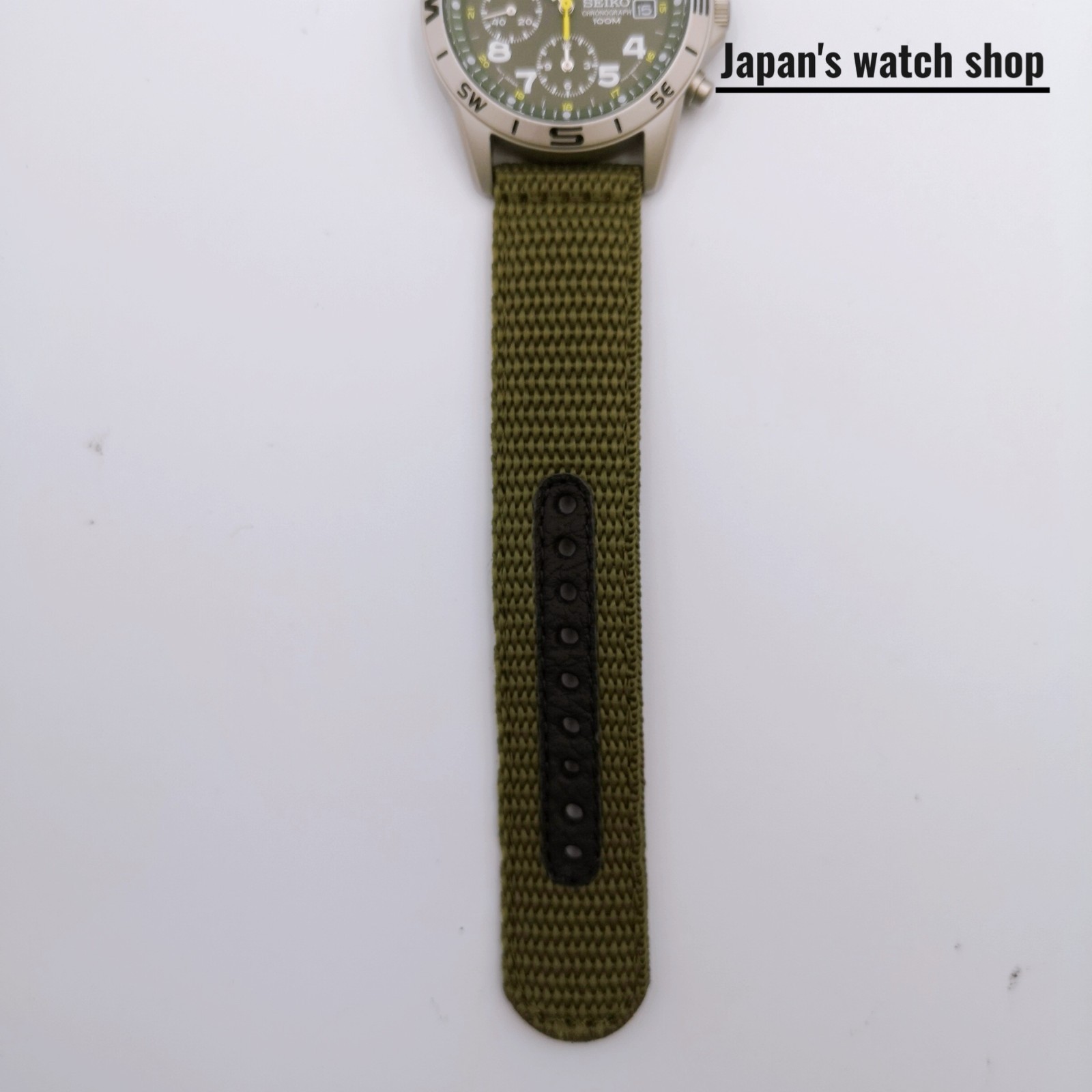 SEIKO SND377R Green Chronograph Men’s Watch New in Box