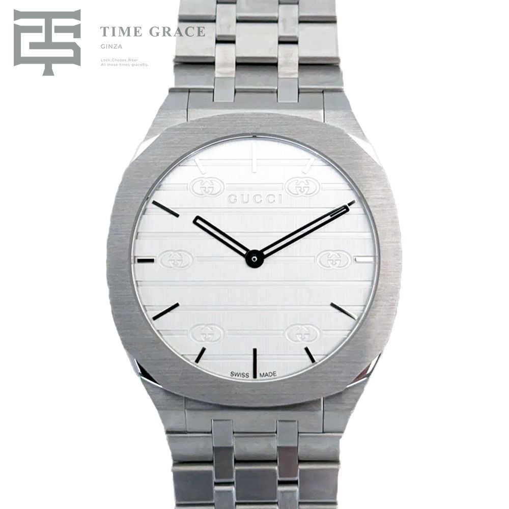 GUCCI 25H unisex YA163402 silver women Unused